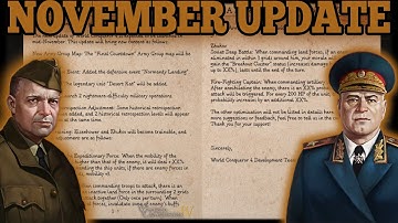 NOVEMBER UPDATE! Eisenhower & Zhukov Trainable