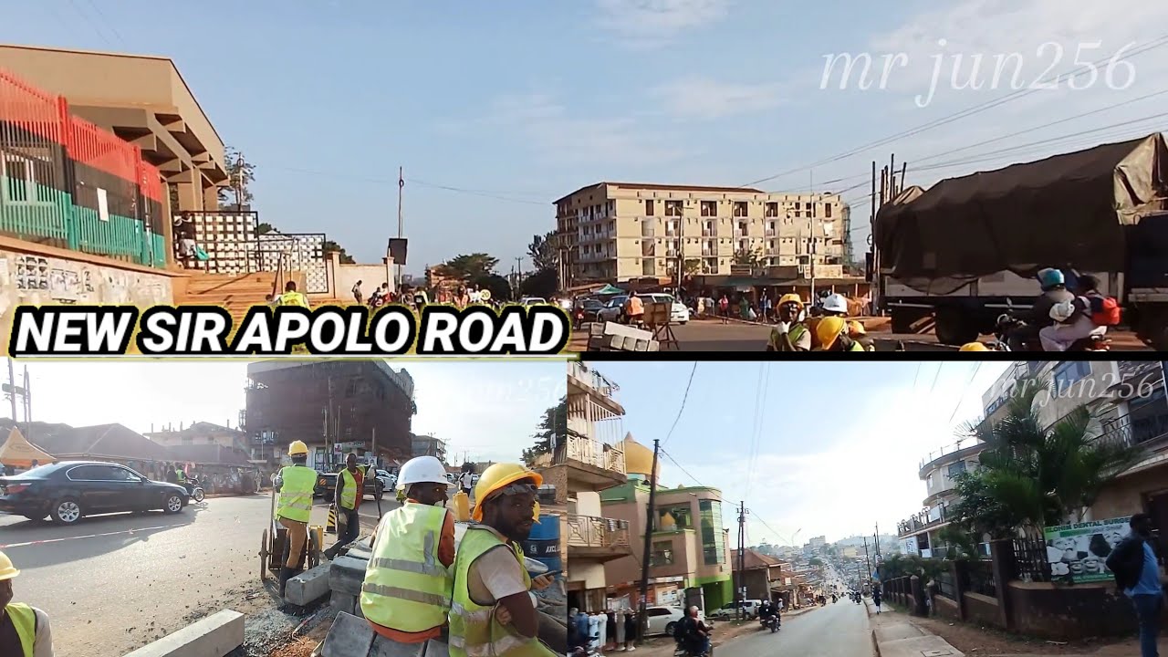 Sir Apolo Kaggwa Roads construction tour and Makerere University Hostels around 