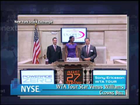 27 August 2009 Venus Williams NYSE Closing Bell