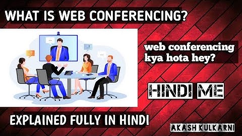 What is web conferencing and how does it work | what is web conferencing in hindi.