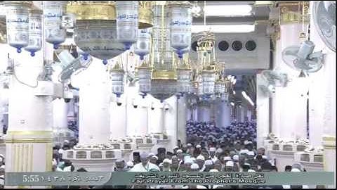 تلاوة جميلة لصلاة الفجر اليوم الخميس 1438/6/3 -الحرم النبوي - الشيخ أحمد طالب حميد - الصف و الجمعة