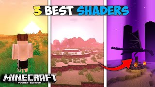 Top 3 Best Shaders for Minecraft Pocket Edition 1.26 🔥 | Best MCPE Shaders 2026