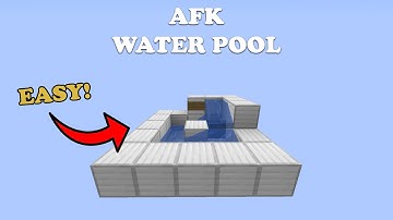 ✅ SIMPLE AFK Pool Tutorial! Minecraft Java 1.18.1!