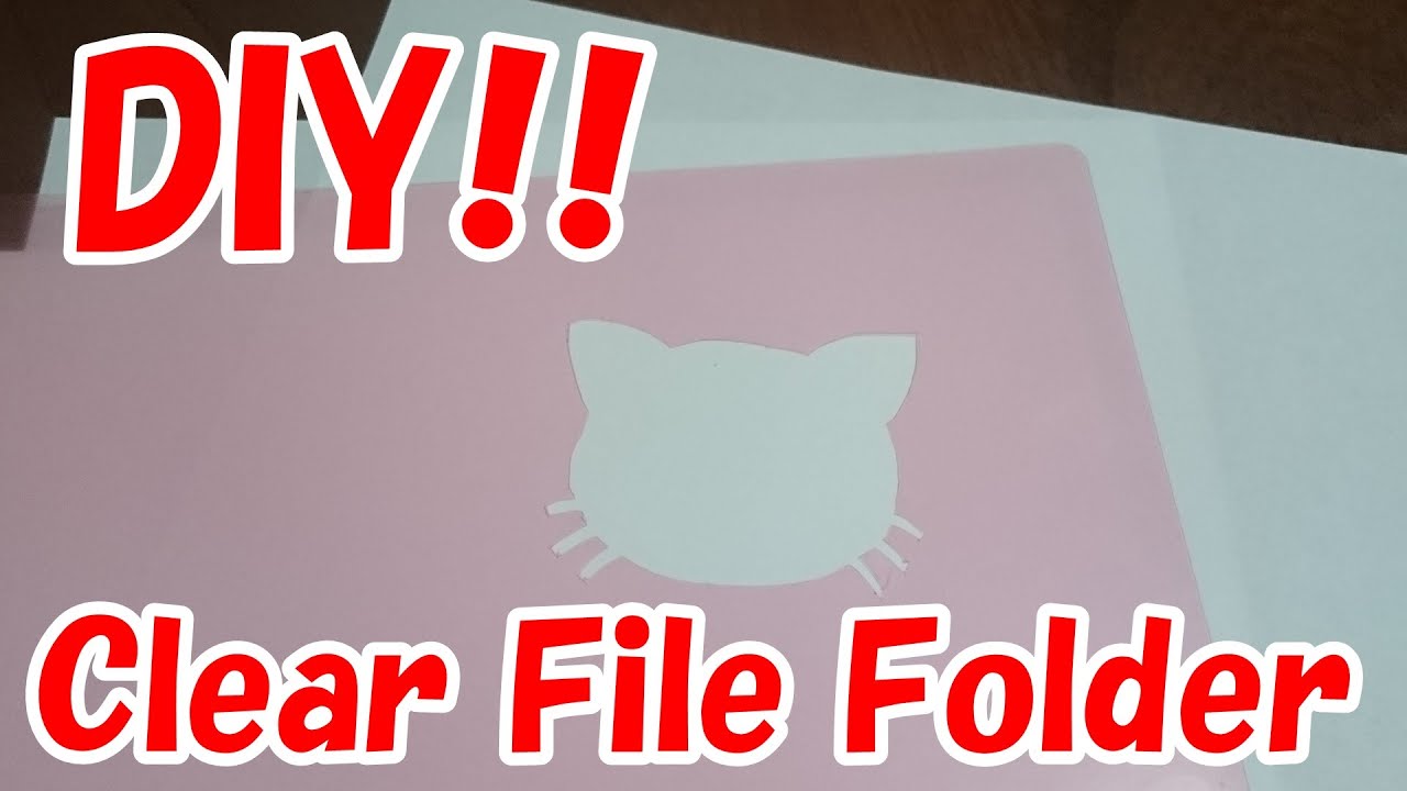 File Folder Cat DIY Ideas For School,For Teenagers! Cat Clear File Folder - YouTube