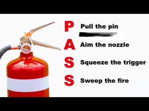 How To Use A Fire Extinguisher Dry Chemical Dry Powder Dcp Youtube