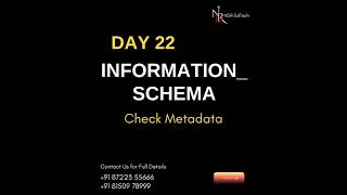 Snowflake INFORMATION_SCHEMA Explained | Metadata & Table Details