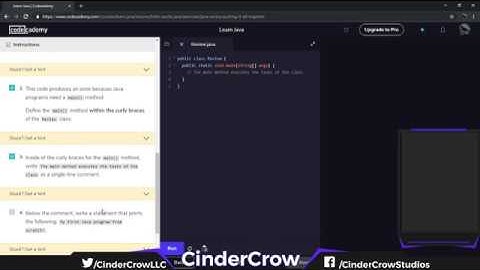 Learning Java with Codecademy Part 1