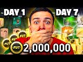 I made 2 MILLION COINS on a 1 WEEK RTG!!