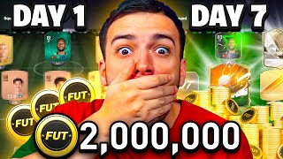 I made 2 MILLION COINS on a 1 WEEK RTG!!