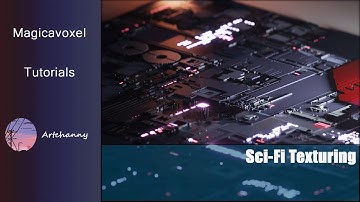 Magicavoxel Tutorials - Sci-fi Texturing