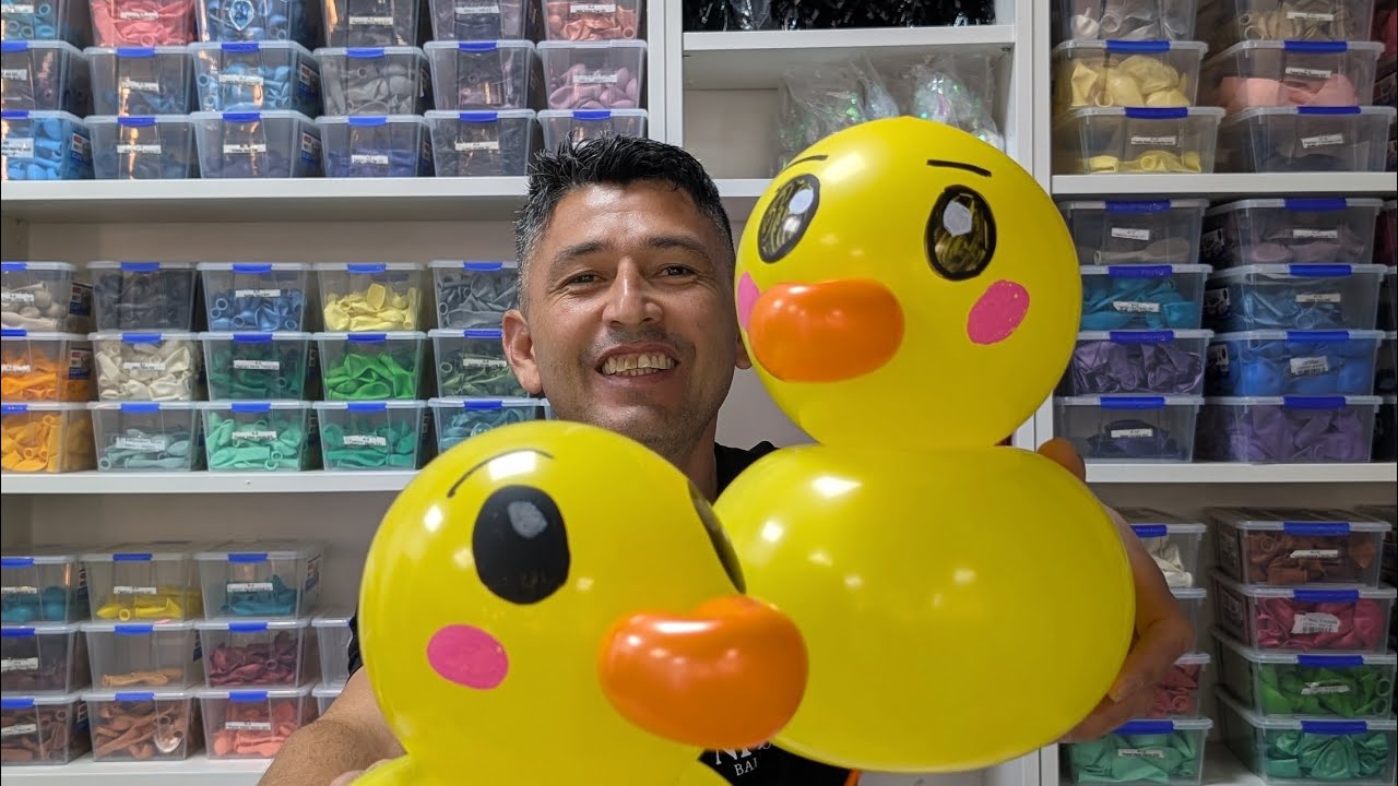 Como realizar un pato con globos 