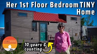 Aging in place in her Tiny House  living the high life affordably!
