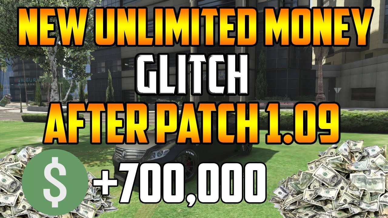 Gta 5 Online UNLIMITED MONEY GLITCH AFTER PATCH 1.09! YouTube