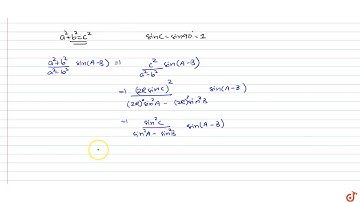 In `Delta ABC`, if `C=90^@` then `(a^2+b^2)/(a^2-b^2)sin(A-B)=`