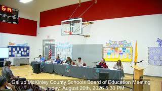 GMCS Board of Education Meeting 08-20-2026