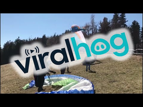 Dust Devil Catches Paraglider - Alternative Angle || ViralHog