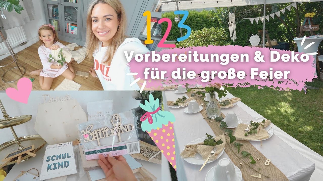Vorbereitung für die Einschulung🤩 • Meine Deko!✨• Planung für die große Feier🤫 • Maria Castielle