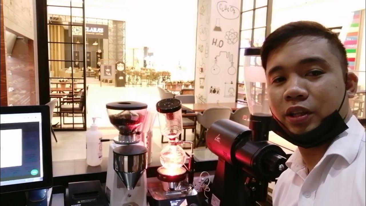 Making Syphon Coffee order By Customer Dose coffee Sohar.. YouTube