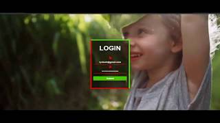 Login Form with Background Video