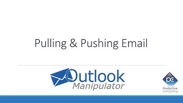 Outlook Manipulator - FileMaker Push and Pull Email To and From Microsoft Outlook