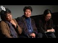 Parasite director Bong Joon-ho and stars Song Kang-ho and Lee Jung-eun - BFI Q&A