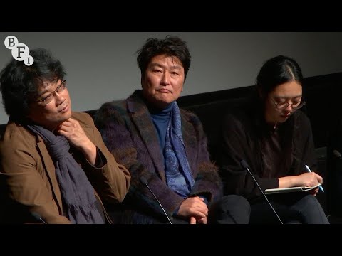 Parasite director Bong Joon-ho and stars Song Kang-ho and Lee Jung-eun | BFI Q&A