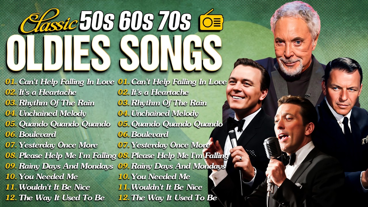 Golden Oldies 50s 60s 70s Love Songs🎵Engelbert, Tom Jones, Elvis, Sinatra, Paul Anka, Carpenters