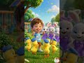 Learn Numbers 1-5 with Jumping Animals 🐰🦆 | Fun Counting for Toddlers | Kids Learning Video #short