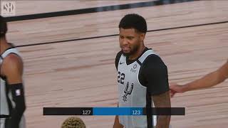 Final Minutes, San Antonio Spurs vs Philadelphia 76ers | 08\/03\/20 | Smart Highlights