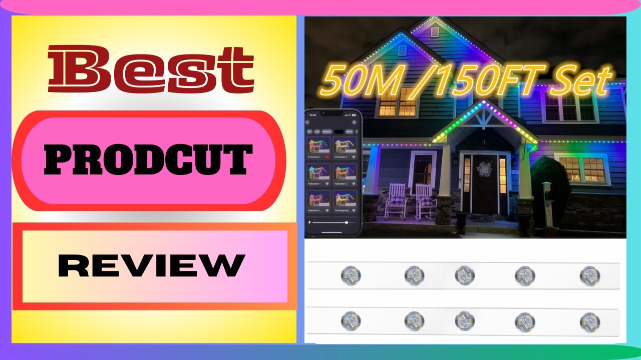 Whole Set Include Everything 150FT 50M Outdoor Permanent Track Point Puck Light Source For Christmas