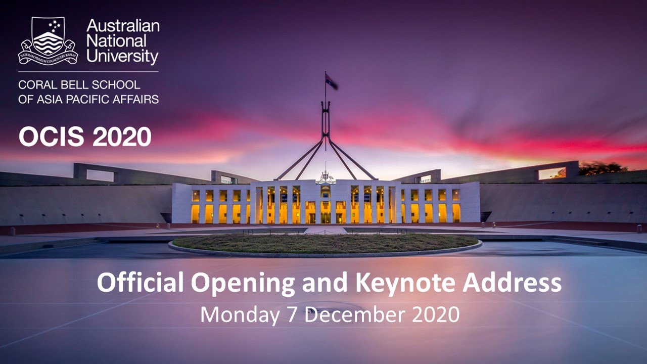 OCIS 2020 official opening keynote address: The world order after COVID - Professor Stephen Walt