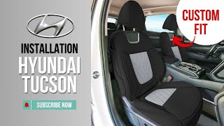 Hyundai Tucson 2022-2024 Seat Cover Installation – The Best Custom Fit!