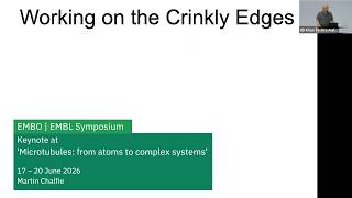 EMBL Keynote Lecture: Working on the crinkly edges, Martin Chalfie