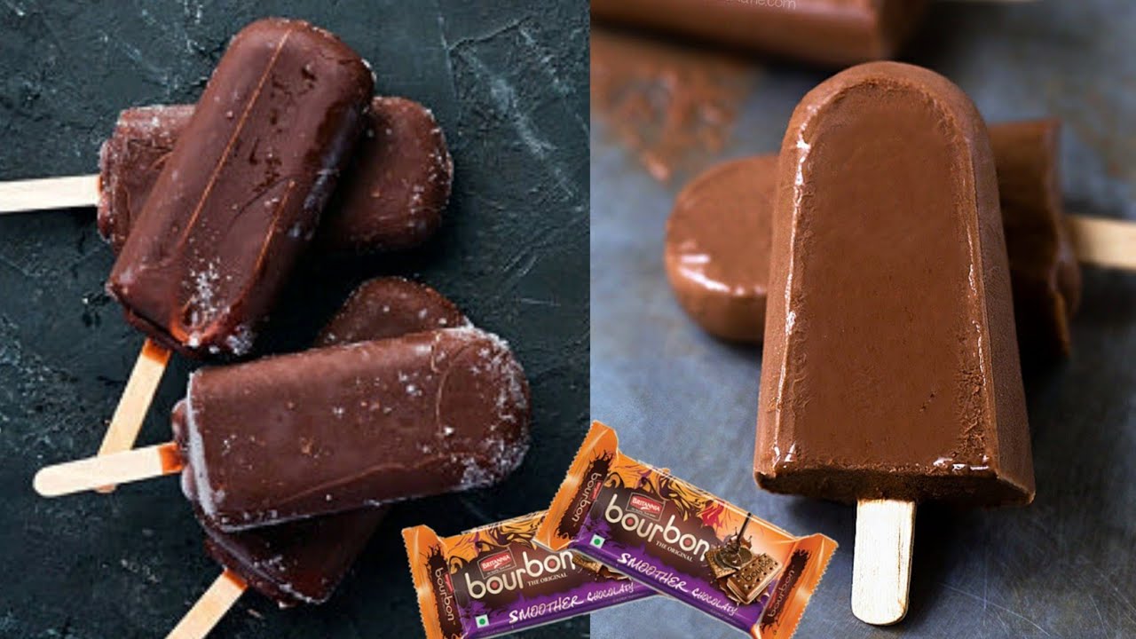 Easy Homemade Chocolate Ice Cream Recipe Only 2 Ingredients   Bourbon Biscuits Ice Cream