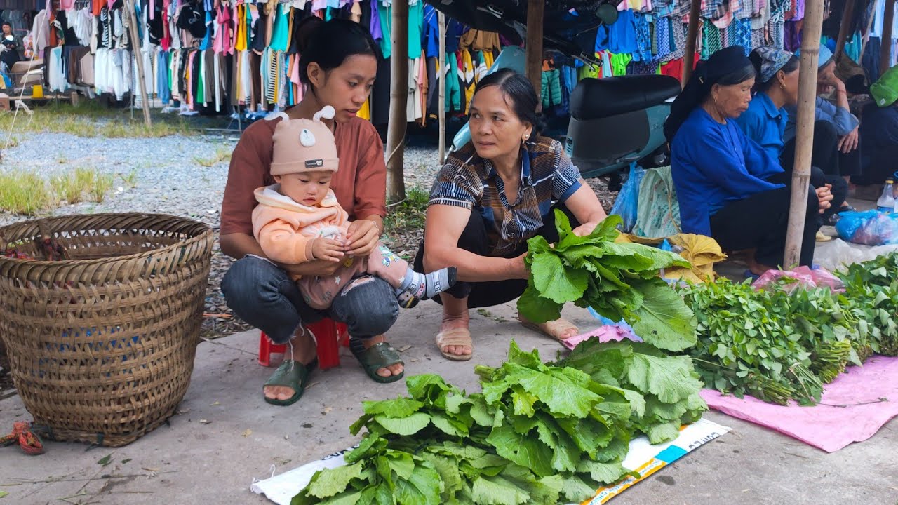 Taking children to be vaccinated, gardening, harvesting vegetables the