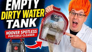 How to dump dirty water carpet cleaner upholstery cleaner