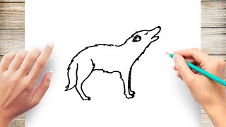 How To Draw A Wolf Full Body - Drawing Tutorials