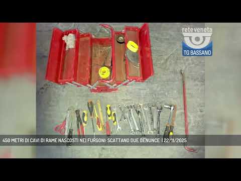 450 METRI DI CAVI DI RAME NASCOSTI NEI FURGONI: SCATTANO DUE DENUNCE  | 22/11/2025