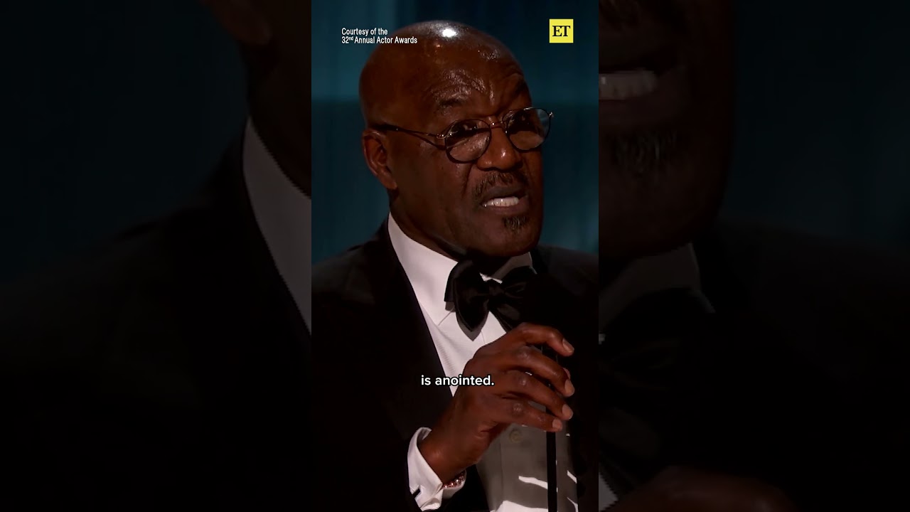 Delroy Lindo gave an emotional speech as the #sinners cast won at the #ActorAwards.