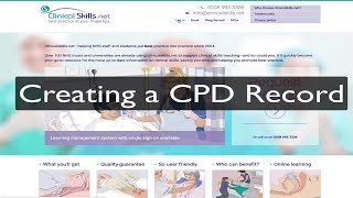 How to build a CPD Record