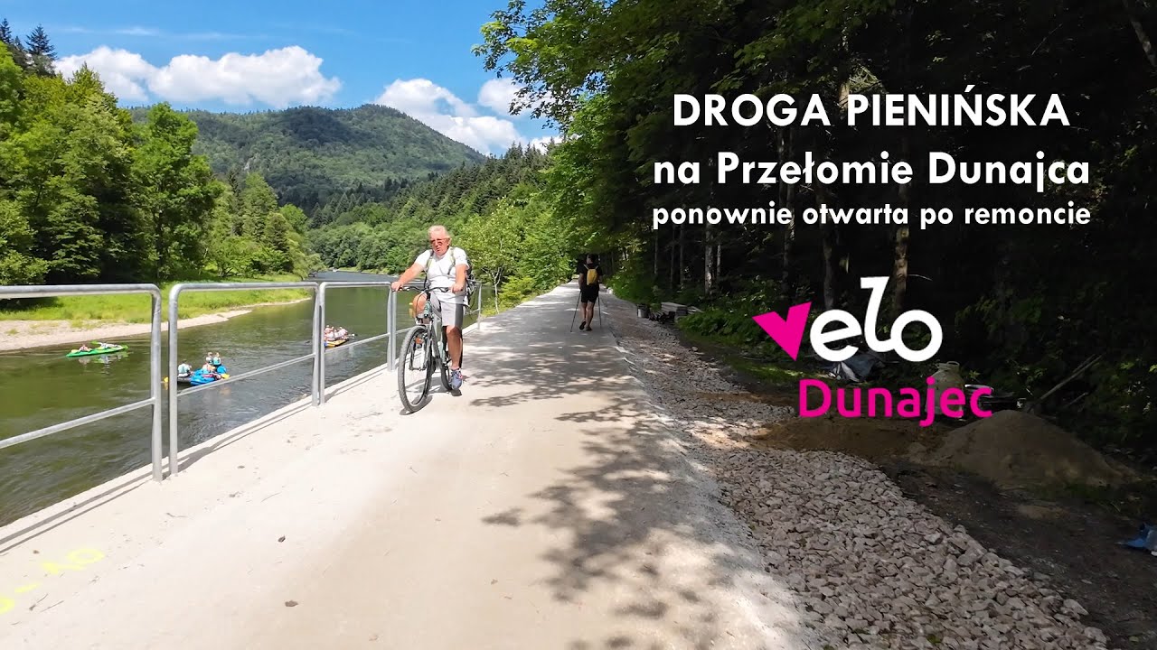 Droga Pienińska ponownie otwarta po remoncie (cały przejazd).