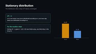 Markov Chains: Transition Matrices and Stationary Distributions