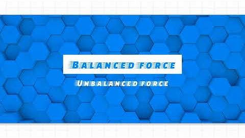 Force and Pressure || Balanced and Unbalanced Force
