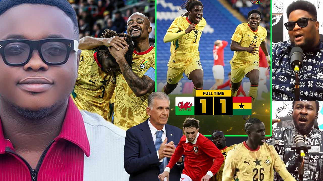 GHANA 1 WALES 1, GAME ANALYSIS. 10 THINGS WE LEARNT FROM THE GAME, LIVE REPORT FROM STADIUM, CALEB