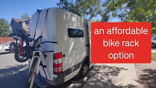 An affordable sprinter van bicycle / bike rack - The Sarah's bones rack