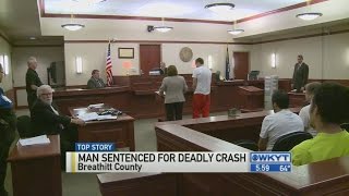 Man sentenced for deadly crash