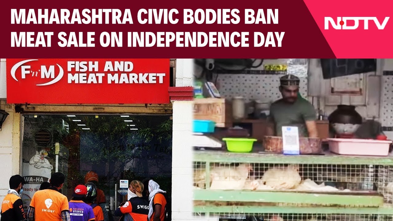 Maharashtra Meat Sale Ban | Maharashtra Civic Bodies Ban Meat Sale On Independence Day