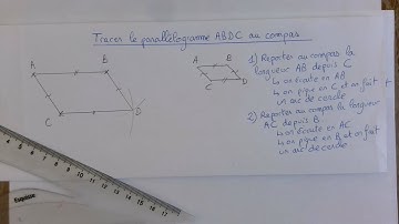 Comment tracer un parallélogramme au compas ?