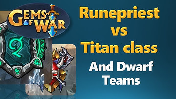 Runepriest vs Titan class and Dwarf Teams - Gems of War