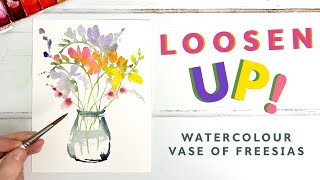 Loose Watercolour Flowers for Beginners!